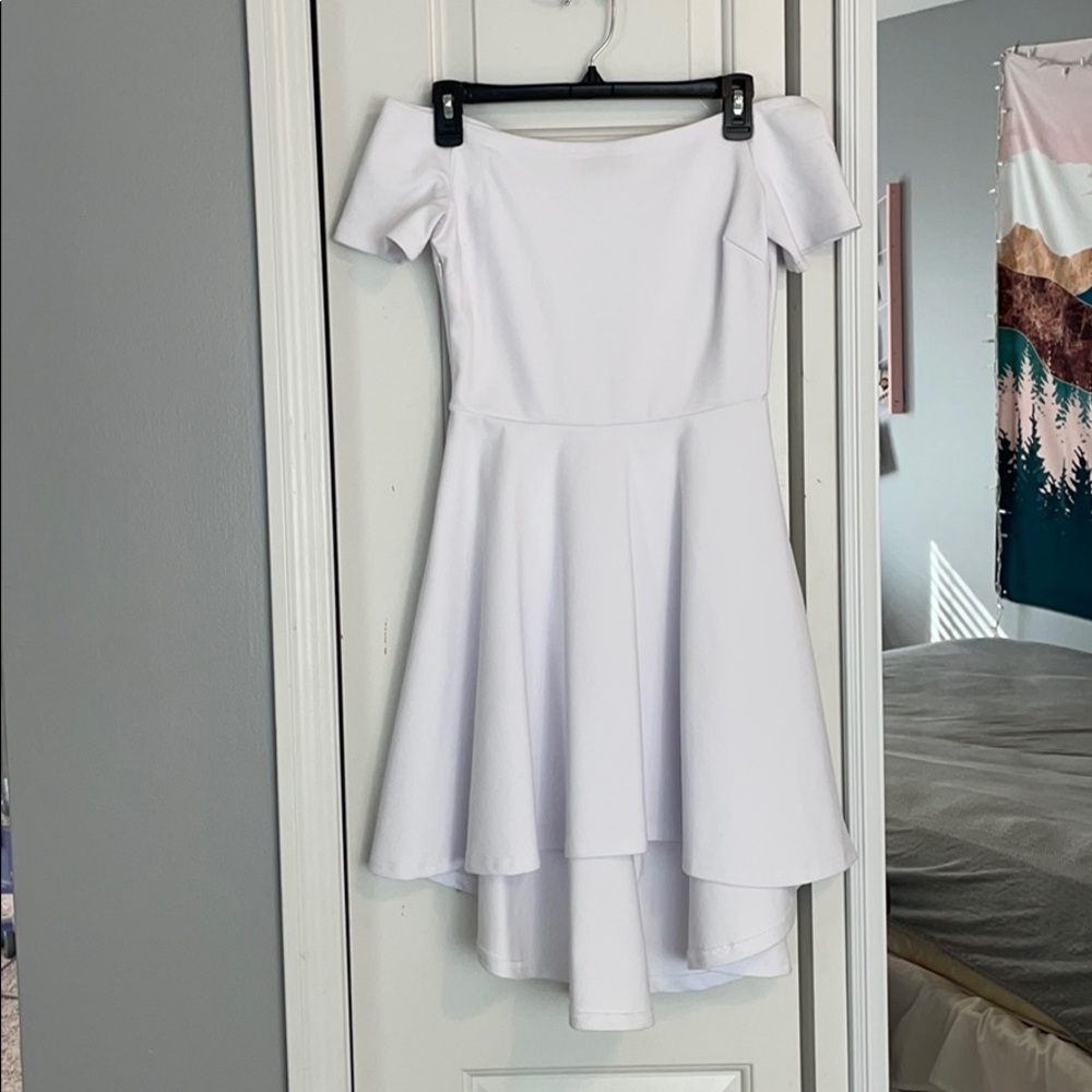 Off the Shoulder White Dress